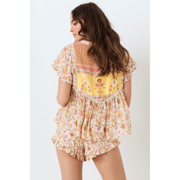 Spell & The Gypsy Collective Portobello Road Floral Boho Babydoll Top XS OG - Picture 3 of 12